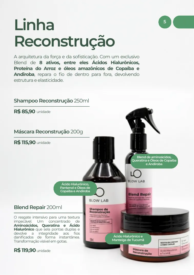 Página 5 do Catálogo BLOW Lab